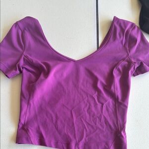 Lululemon Athletica Purple Crop Top